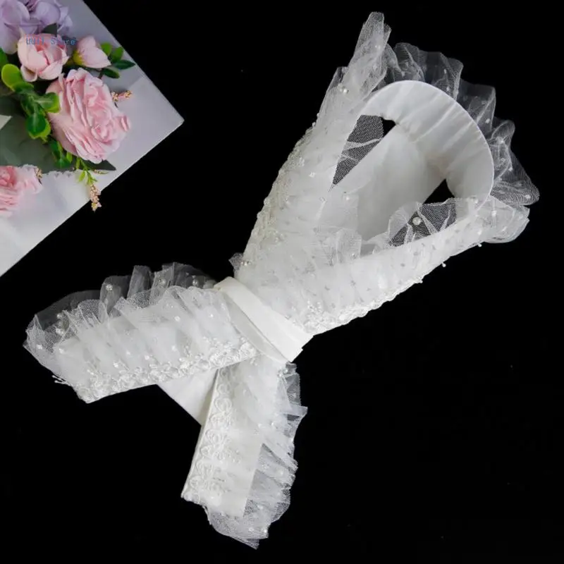 femmes élégantes dentelle à volants perles perlées faux col doux kimono col robe col doublure kimono ceinture accessoires femmes élégantes dentelle à volants perles perlées faux col doux kimono col robe col doublure kimono ceinture accessoires