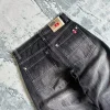 jean baggy gothique vintage pour femmes, couleur unie, délavé, noir, y2k, harajuku, hip hop, pop rock, pantalon décontracté à jambes larges, nouvelle collection