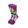 en 2024, le nouveau design était populaire et l'image de dessin animé des chaussettes pour hommes était des chaussettes crew.