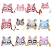 L93f Foxes Masque Half Face Mask Kitsune Masques pour les enfants pour hommes