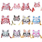 L93f Foxes Masque Half Face Mask Kitsune Masques pour les enfants pour hommes