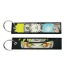 porte clés cool anime brodé prédire tag pour femmes, porte clés de voiture japonaise, accessoires de bijoux à la mode, cadeaux