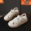baotou – sandales tendance pour femmes, chaussures de loisirs creuses, respirantes, polyvalentes, confortables, semelle épaisse, antidérapantes, nouvelle collection été 2025