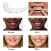 2 paires de prothèses dentaires, soins dentaires temporaires, couverture supérieure de faux dents, snap