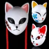 Demon Vossenmasker Cosplay, Anime, Sabito, Makomo, Tanjiro, Dierenmaskers en plastique, Halloween Feestkostuum Rekadowieten, 2019 Anse