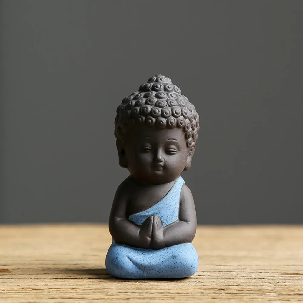 ornements en céramique pour animaux de compagnie de thé, style chinois, statue de bouddha mignonne, mini moine exquis, jeu de thé figauckland ornements en céramique pour animaux de compagnie de thé, style chinois, statue de bouddha mignonne, mini moine exquis, jeu de thé figauckland