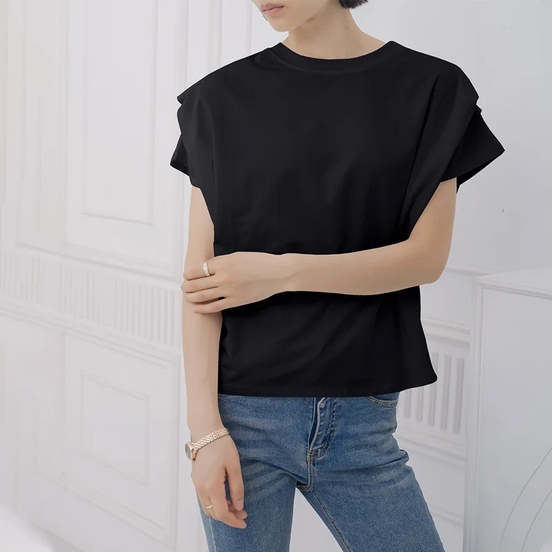 t shirt rayé japonais en coton pour femmes, ample, manches chauve souris, haut tricoté pour femmes t shirt rayé japonais en coton pour femmes, ample, manches chauve souris, haut tricoté pour femmes