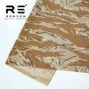 tissu ripstop 50% nylon 50% coton, bande de tigre, tissu tactique de camouflage désert/bleu, pour uniforme, en stock, offre spéciale