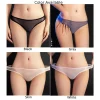 culotte transparente sans couture pour femme, sous vêtement taille basse, culotte sexy, tongs en dentelle, caleçon ultra fin