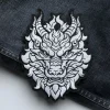 1 pièce grande tête de dragon patch broderie délicate mode vêtements applique bricolage vêtements décoration fer sur patchs pour vêtements