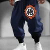 dragon ball anime hommes femmes survêtement pantalon coton ample streetwear pantalon de survêtement décontracté manchette élastique été automne hip hop pantalon
