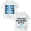 billie tee yeux bleus t shirt hommes femmes surdimensionné 100% coton à manches courtes été imprimé unisexe hauts
