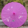 parapluies pliants avec fleurs peintes à la main, cadre de parapluie d'art chinois, injparasol pour mariage, ixd'anniversaire, mariée, demoiselle d'honneur, 1pc