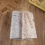 Papier d’emballage alimentaire, 100 pièces, papier prévient huile-verde, jxsandwich, hamburger, frites, outil de cuisson Papier d’emballage alimentaire, 100 pièces, papier prévient huile-verde, jxsandwich, hamburger, frites, outil de cuisson