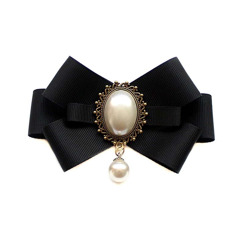 broches en ruban d'imitation de perles, épingle à nœud papillon, vintage, col pré attaché, bijoux, chemise à nœud papillon, clip de cravate pour femmes et filles broches en ruban d'imitation de perles, épingle à nœud papillon, vintage, col pré attaché, bijoux, chemise à nœud papillon, clip de cravate pour femmes et filles
