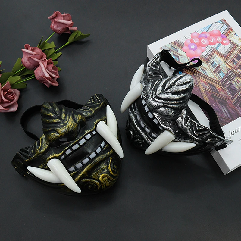 masque de samouraï japonais oni pour halloween, cosplay, horreur, prajna, tueur, accessoires de costume de ix masque de samouraï japonais oni pour halloween, cosplay, horreur, prajna, tueur, accessoires de costume de ix