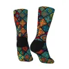 nouveauté ethnique bohème imprimé hommes chaussettes confortable respirant antidérapant chaussettes décontractées harajuku rétro rue chaussettes de compression