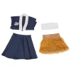costume de cosplay démon anime japonais hashibira inosuke, uniforme de demoiselle d'honneur kimono lolita, vêtements de fête d'halloween