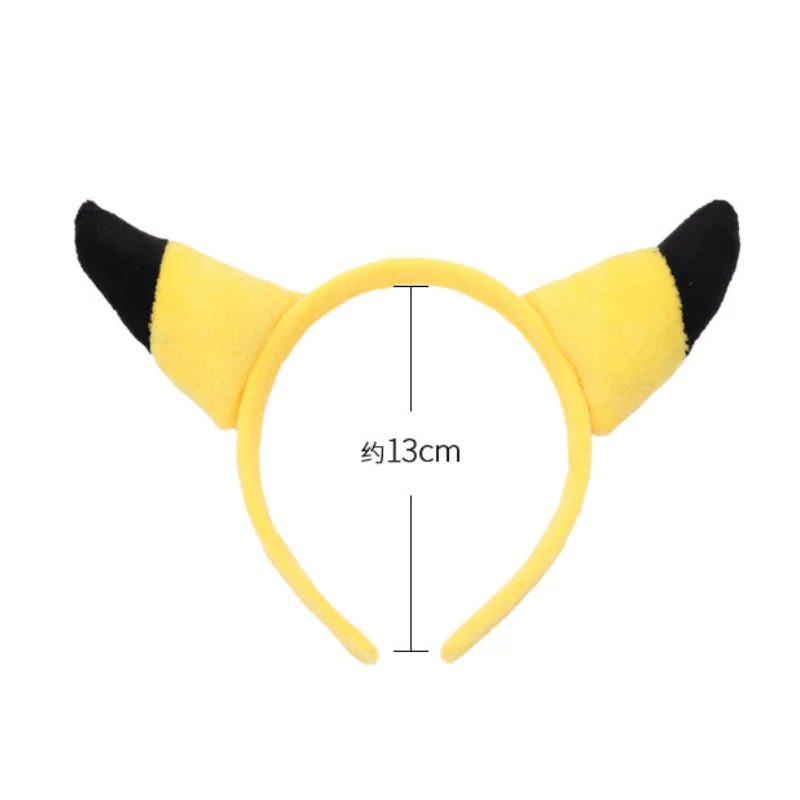accessoires pour cheveux de dessin animé pokemon, bandeau pikachu, oreilles mignonnes, couvre chef de poupée en peluche, personnalisation de selfie accessoires pour cheveux de dessin animé pokemon, bandeau pikachu, oreilles mignonnes, couvre chef de poupée en peluche, personnalisation de selfie