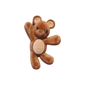 Épingle à cheveux ours de dessin animé, ornement de cheveux, Design mignon, léger, Style doux, pince à cheveux latérale, flocage Durable, accessoires pour cheveux