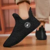 yrzl hiver pantoufles hommes intérieur pantoufle antidérapant chaud femmes et hommes pantoufles cheville doux homme chaussure antidérapant plat maison coton chaussures