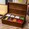 Organisateur de sachets de thé en bois d’acacia, boîtes de rangement de sachets de thé à 4 ou 8 compartiments, coffre caddie en bois, conteneurs porte-sachets de thé Organisateur de sachets de thé en bois d’acacia, boîtes de rangement de sachets de thé à 4 ou 8 compartiments, coffre caddie en bois, conteneurs porte-sachets de thé
