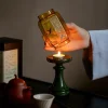 ruili – bougeoir émeraude liuyan, accessoires de cérémonie du thé, atmosphère de fête de thé, ornement de grande valeur, bougeoir parfumé
