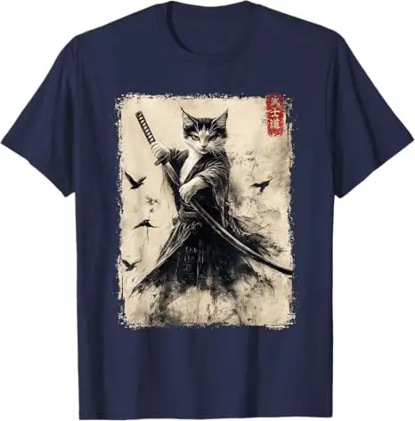 t shirt graphique chat noir kokor, t shirt anime, art japonais vintage, style kawaii mignon et drôle, tenue graphique à manches courtes, amoureux des chatons t shirt graphique chat noir kokor, t shirt anime, art japonais vintage, style kawaii mignon et drôle, tenue graphique à manches courtes, amoureux des chatons