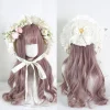 chapeau de paille vintage victorien en dentelle à fleurs, bonnet lolita pour fille, casquette à volants, à lacets réglable