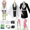 Costume de Cosplay Anime Oke Roji Mitsuri pour adultes et enfants, Kimono Haori, robe, perruque, vêtements d’halloween, 2025 Costume de Cosplay Anime Oke Roji Mitsuri pour adultes et enfants, Kimono Haori, robe, perruque, vêtements d’halloween, 2025