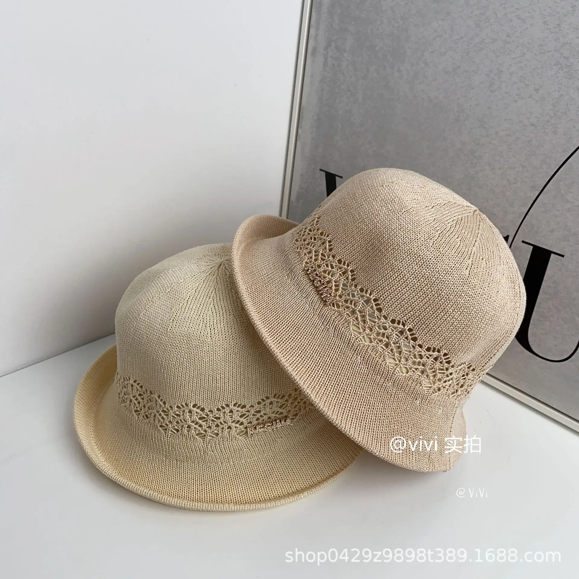 chapeau de soleil tricoté léger à la mode japonaise, casquette de plage d'été à bord enroulable respirant pour voyage et séance photo chapeau de soleil tricoté léger à la mode japonaise, casquette de plage d'été à bord enroulable respirant pour voyage et séance photo