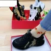nouvelle tendance de la mode chaussures de sport pour femmes de bon augure tigre broderie décontracté hommes chaussures coupe basse à lacets couples chaussures vulcanisées