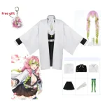 Costume de Cosplay Anime Demon Slayer, uniforme Kimono Kanroji Mitsuri Kimetsu No Yaiba, perruque de Costume de fête d’halloween pour enfant adulte Costume de Cosplay Anime Demon Slayer, uniforme Kimono Kanroji Mitsuri Kimetsu No Yaiba, perruque de Costume de fête d’halloween pour enfant adulte