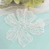 patchs de fleurs blanches pour bricolage, artisanat, couture, robe de mariée à coudre, décoration de vêtements de fête pour femmes