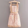tablier japonais mignon avec ceinture pour femme, robe de femme de chambre, cuisine, ménage, restaurant, vêtements de travail, café, salopette