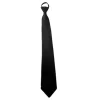 cravate noire unisexe à fermeture éclair, rétro, soyeuse, col étroit, slim, lisse, nœud papillon pour femmes, style coréen, simple, élégant, assorti avec tout, tendance