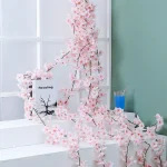 Vigne Sakura Artificielle pour Décoration de ix, Fausses Plantes, Arche de Roses, Jardin de Mariage, Patients de Noël, 180 cm, 240cm Vigne Sakura Artificielle pour Décoration de ix, Fausses Plantes, Arche de Roses, Jardin de Mariage, Patients de Noël, 180 cm, 240cm