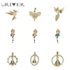 Breloques incrustées d’oiseaux et de dragon pour femmes, accessoires pendentifs, bricolage, collier fait main, bracelet, boucles d’oreilles, fournitures de bijoux exécutifs Breloques incrustées d’oiseaux et de dragon pour femmes, accessoires pendentifs, bricolage, collier fait main, bracelet, boucles d’oreilles, fournitures de bijoux exécutifs