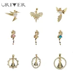 Breloques incrustées d’oiseaux et de dragon pour femmes, accessoires pendentifs, bricolage, collier fait main, bracelet, boucles d’oreilles, fournitures de bijoux exécutifs Breloques incrustées d’oiseaux et de dragon pour femmes, accessoires pendentifs, bricolage, collier fait main, bracelet, boucles d’oreilles, fournitures de bijoux exécutifs
