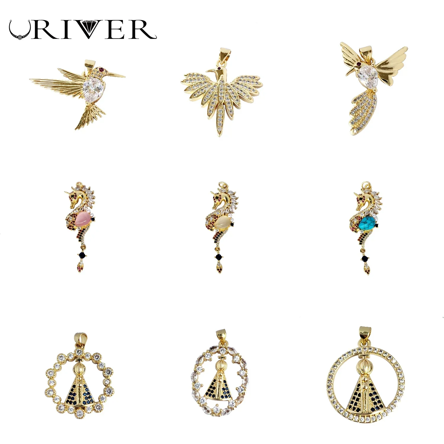 Breloques incrustées d’oiseaux et de dragon pour femmes, accessoires pendentifs, bricolage, collier fait main, bracelet, boucles d’oreilles, fournitures de bijoux exécutifs Breloques incrustées d’oiseaux et de dragon pour femmes, accessoires pendentifs, bricolage, collier fait main, bracelet, boucles d’oreilles, fournitures de bijoux exécutifs