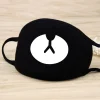 Fashionable Black Mouth Masks Outdoor Washable Windproof Earloop Anti Dust Funny Print Mask Protective Halloween Cosplay New マスク