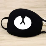 Fashionable Black Mouth Masks Outdoor Washable Windproof Earloop Anti Dust Funny Print Mask Protective Halloween Cosplay New マスク Fashionable Black Mouth Masks Outdoor Washable Windproof Earloop Anti Dust Funny Print Mask Protective Halloween Cosplay New マスク