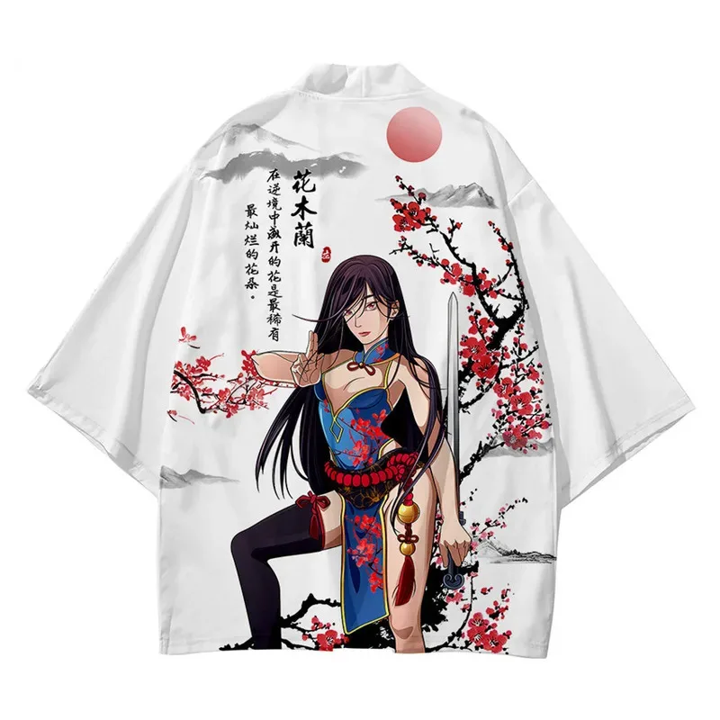 kimono yukata imprimé floral pour hommes et femmes, cardigan, chemisier ample, haori, vêtements anime asiatiques, chemise kimono japonaise harajuku kimono yukata imprimé floral pour hommes et femmes, cardigan, chemisier ample, haori, vêtements anime asiatiques, chemise kimono japonaise harajuku
