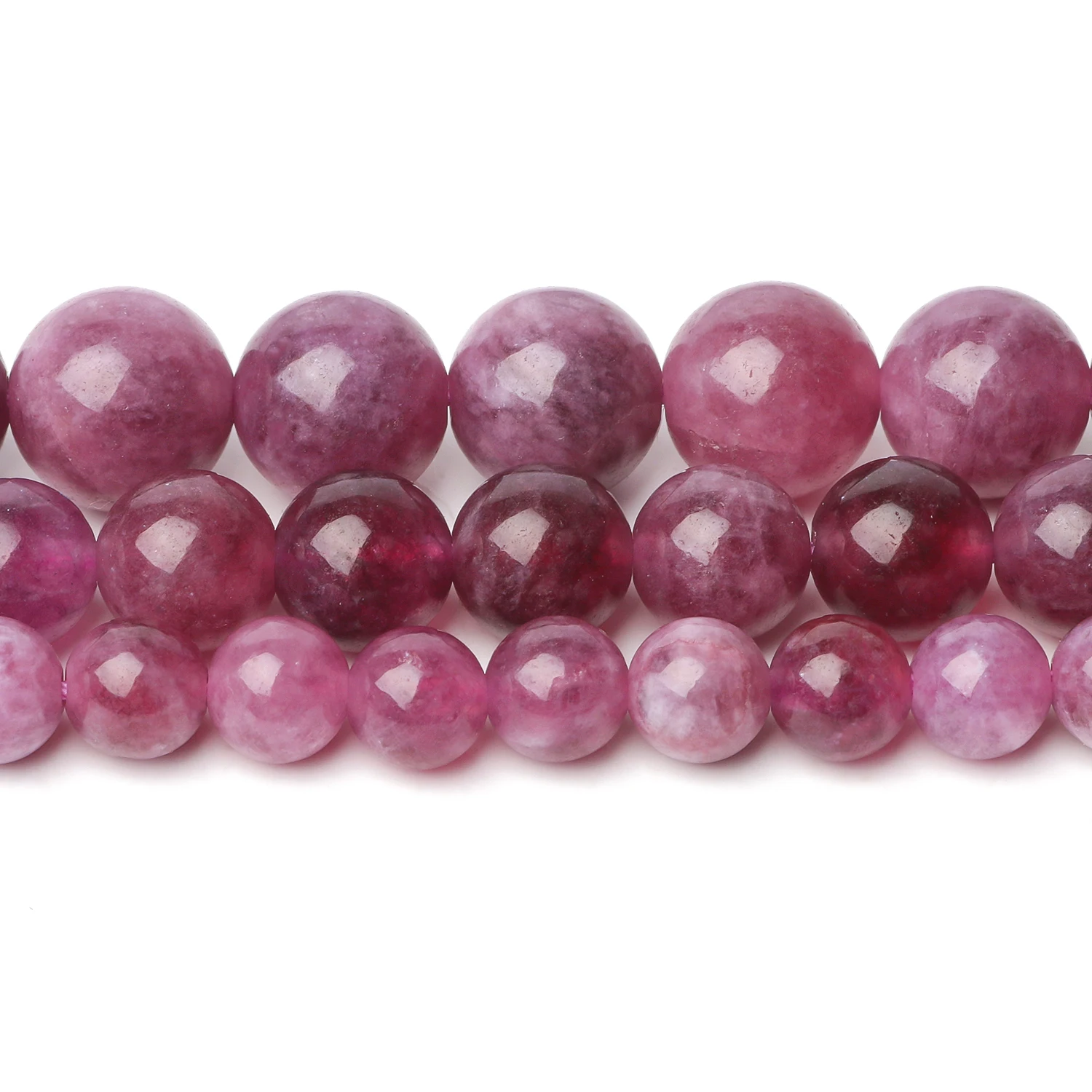perles rondes lisses en pierre naturelle kunzite aa, 6/8/10mm, spodumène, perles d'espacement amples pour la fabrication de bijoux, fournisseur de bracelets diy 15'' perles rondes lisses en pierre naturelle kunzite aa, 6/8/10mm, spodumène, perles d'espacement amples pour la fabrication de bijoux, fournisseur de bracelets diy 15''