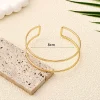 bracelet de bras à ouverture supérieure minimaliste vintage pour femmes, mode géométrique couleur or, bracelets circulaires, bijoux boho, cadeaux de fête