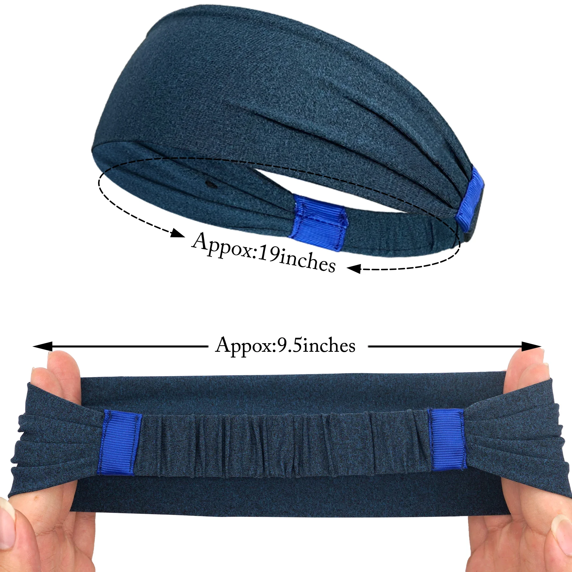 bandeaux de sport pour hommes et femmes, bandes de cheveux de yoga, de sueur, élastiques doux, extensibles, pour sport de plein air bandeaux de sport pour hommes et femmes, bandes de cheveux de yoga, de sueur, élastiques doux, extensibles, pour sport de plein air