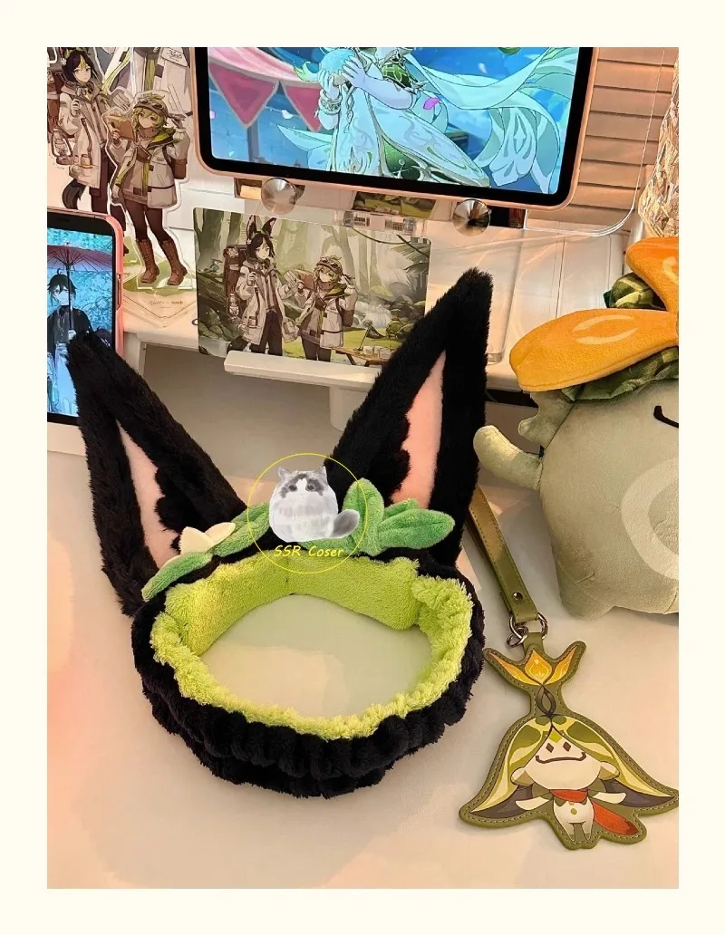 genshin impact tighnari sauna wear hairband, forest patrol cosplay, cute ear hair, plush hair hoop gift genshin impact tighnari sauna wear hairband, forest patrol cosplay, cute ear hair, plush hair hoop gift