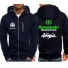 Kawasaki Racing 2025 printemps automne hommes sweat à capuche de sport femmes sweat à capuche avec fermeture éclair mode Couple veste manteau