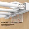 séparateur extensible blanc, panneau de couches rétractables sans poinçon pour le rangement de garde robe, étagère de cuisine et de salle de bains, diviseurs de dortoir