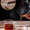 théière en verre résistante à la chaleur, bouilloire à thé aux fleurs avec passoire, infuseur, service à thé kung fu, pot puer oolong avec poignée pour usage domestique